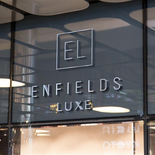 Enfields Luxe logo design by Wild Agency ltd