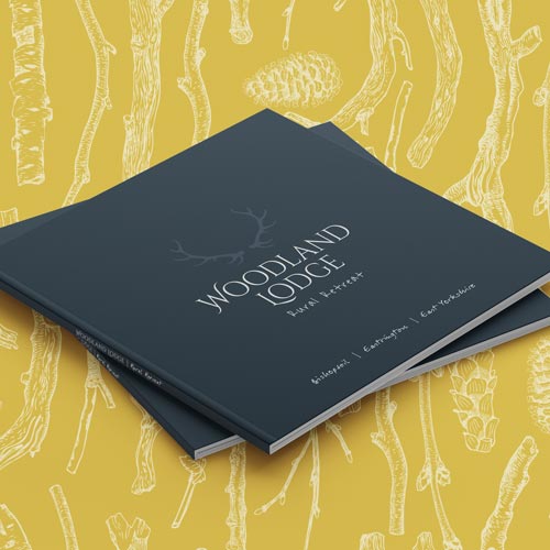 Woodland Lodge brochure design by Wild Agency ltd