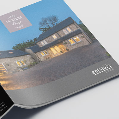 Endields Luxe estate agent brochure design by Wild Agency ltd