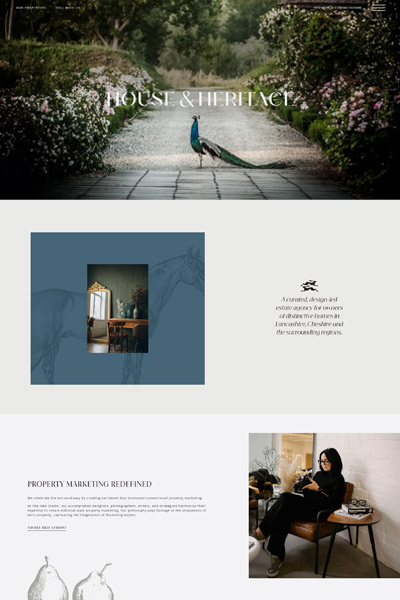 House & Heritage Estate Agency website by Wild Agency